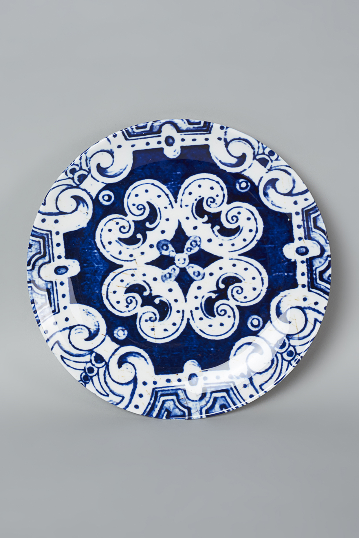 White & Blue Pottery Pattern Wall Plate by The Quirk India at Pernia's Pop Up Shop