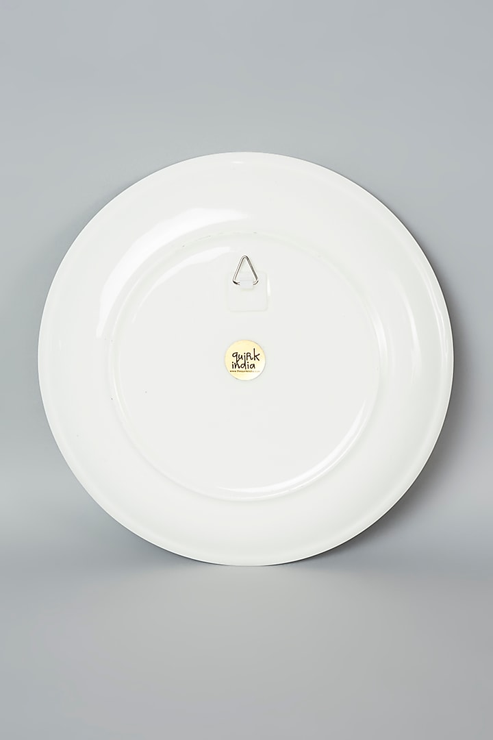 White Banana & Palm Leaf Wall Plate by The Quirk India at Pernia's Pop Up Shop