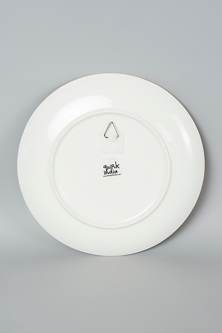 Beige Tropical Pichwai Cow Wall Plate by The Quirk India at Pernia's Pop Up Shop