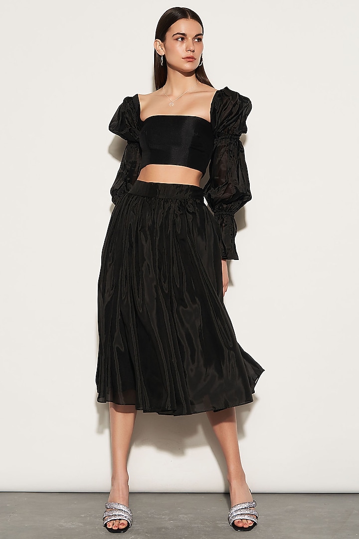 Black Organza Skirt Design by TheRealB at Pernia's Pop Up Shop 2023