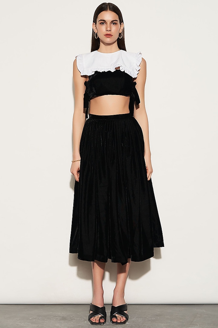 Black Velvet High-Waisted Skirt by TheRealB
