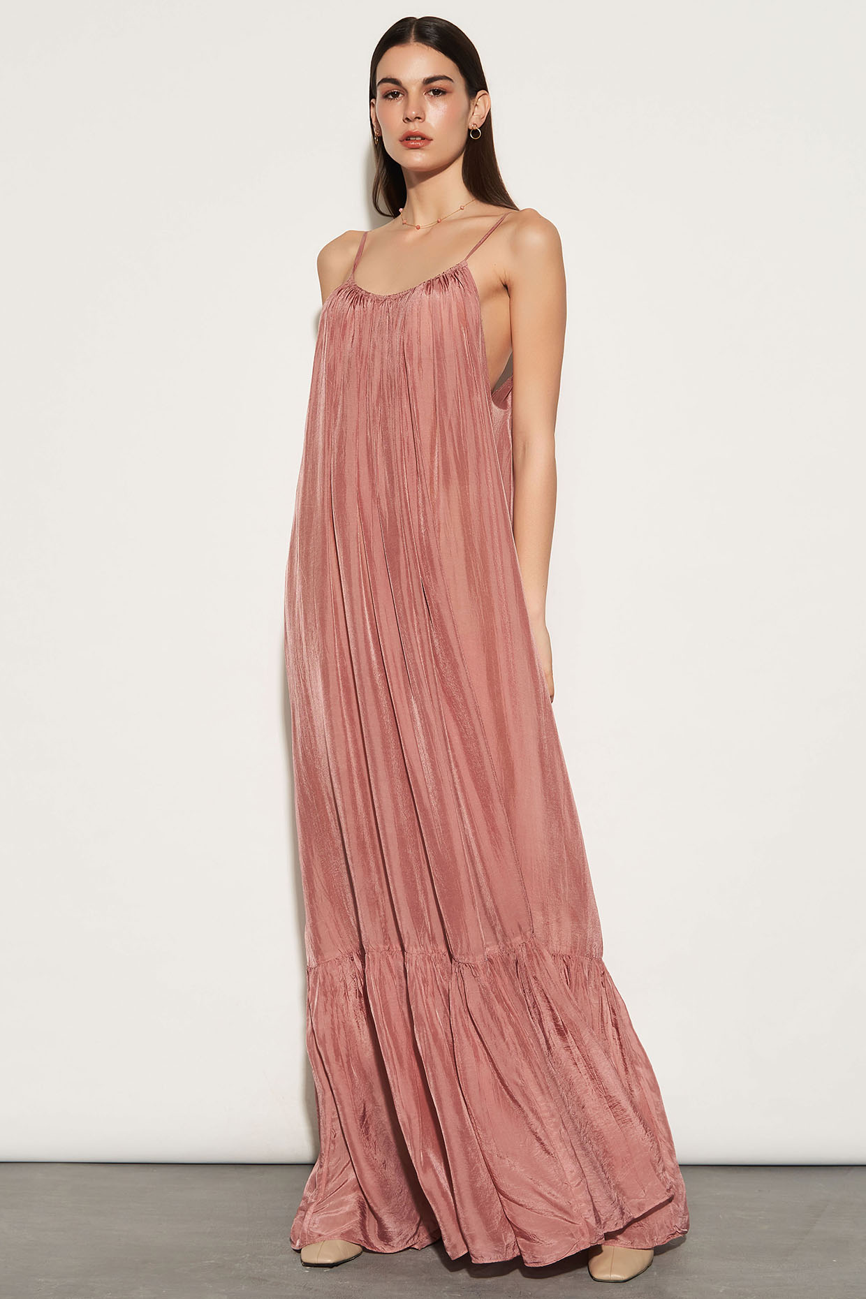 Light Amethyst Loose-Fit Maxi Summer Dress by TheRealB at Pernia's Pop Up Shop
