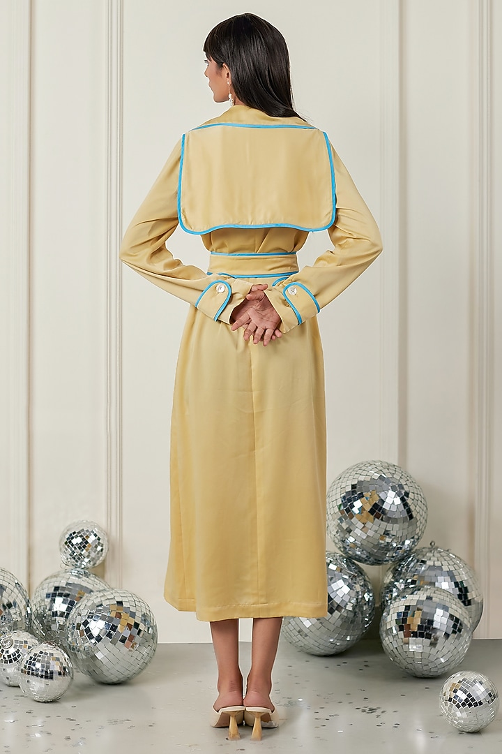 Beige Satin Trench Coat by TheRealB at Pernia's Pop Up Shop