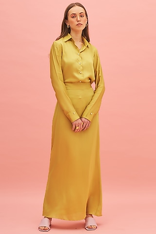 Chartreuse Green Maxi Skirt Set by TheRealB