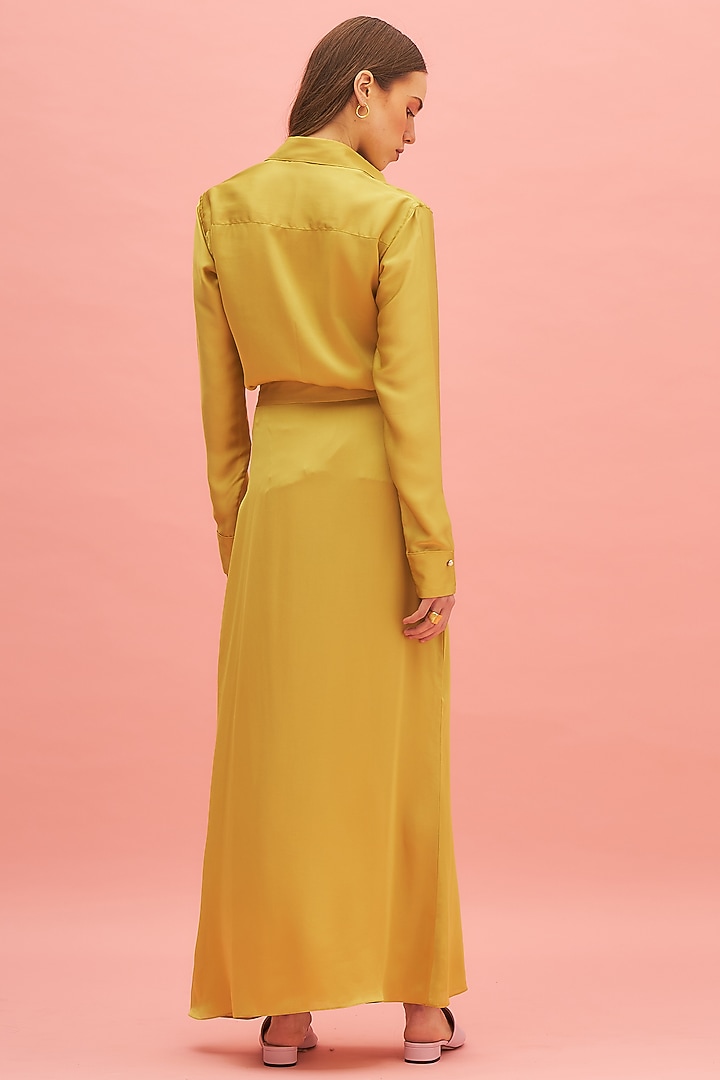 Chartreuse Green Maxi Skirt Set by TheRealB at Pernia's Pop Up Shop