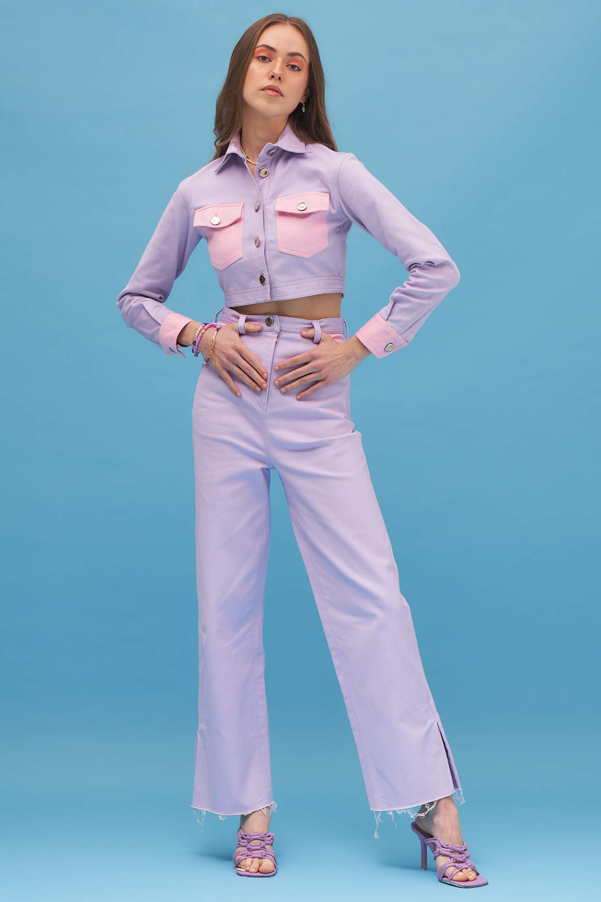 Lavender High-Waisted Pants by TheRealB at Pernia's Pop Up Shop