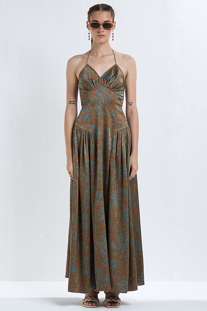 Multi-Colored Printed Maxi Dress by TheRealB