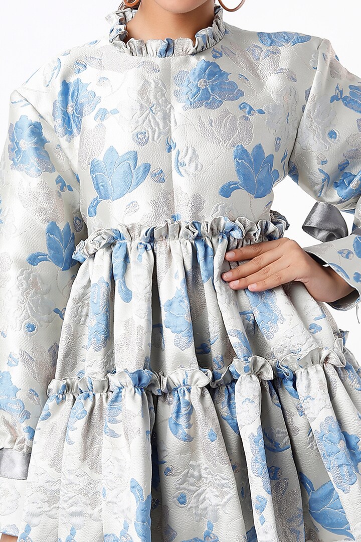 Grey Tiered Dress Design by TheRealB at Pernia's Pop Up Shop 2023