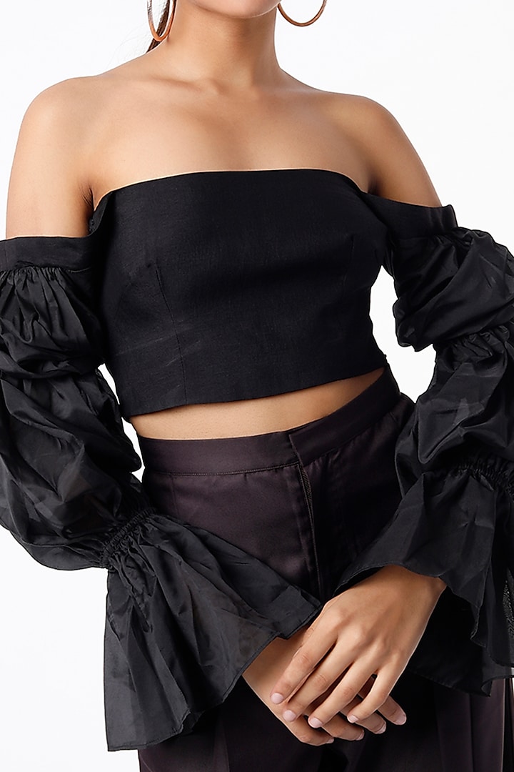 Black Organza Blouse by TheRealB