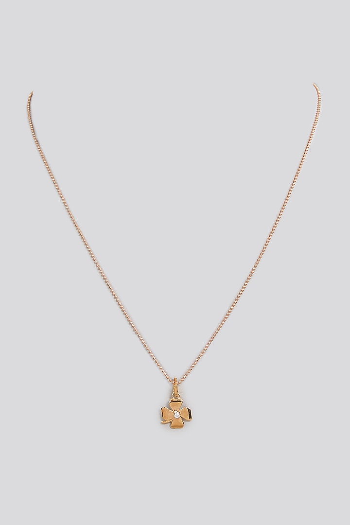 White Finish Zircon Pendant In Sterling Silver by TRETA BY BR DESIGNS at Pernia's Pop Up Shop