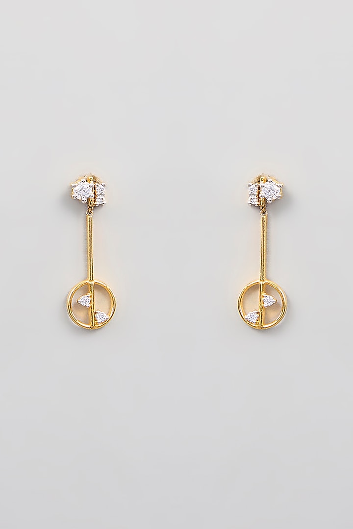 Gold Finish Zircon Pendant Set by TRETA BY BR DESIGNS at Pernia's Pop Up Shop