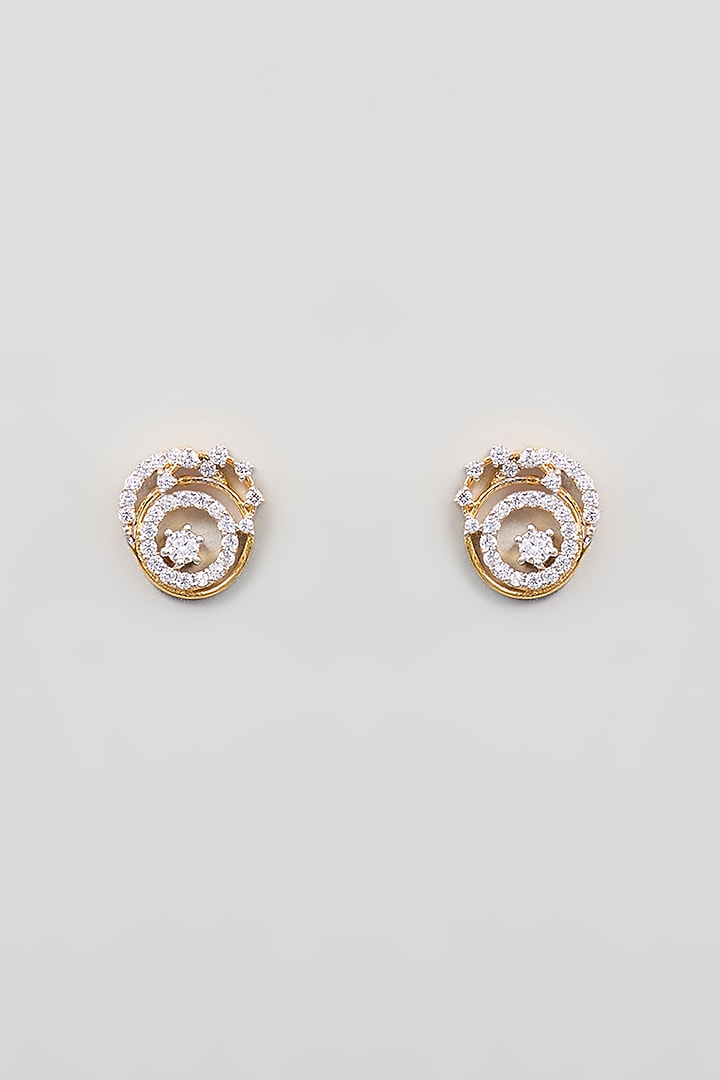 Gold Finish Zircon Pendant Set by TRETA BY BR DESIGNS at Pernia's Pop Up Shop