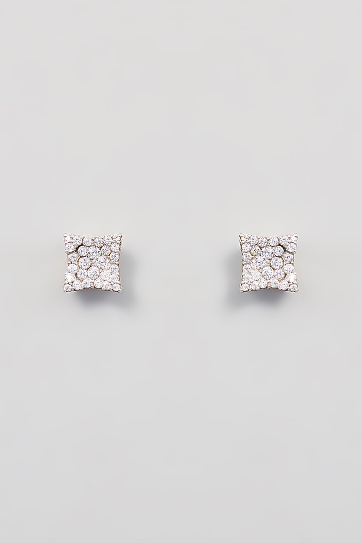 White Finish Zircon Pendant Set In Sterling Silver by TRETA BY BR DESIGNS at Pernia's Pop Up Shop