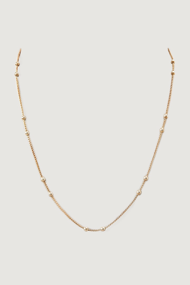 Rose Gold Finish Chain In Sterling Silver by TRETA BY BR DESIGNS