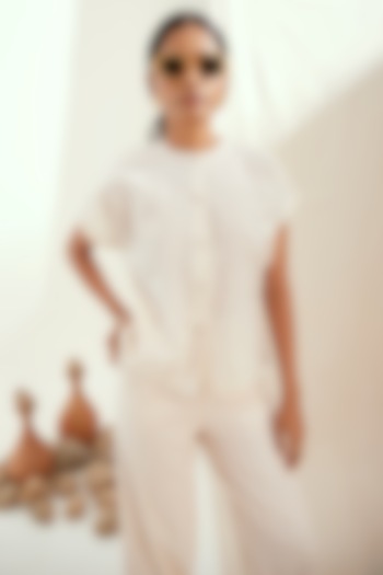 Oat Milk Linen Top by The Right Cut at Pernia's Pop Up Shop