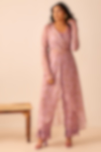 Lavender Paper Silk Shrug by The Right Cut at Pernia's Pop Up Shop