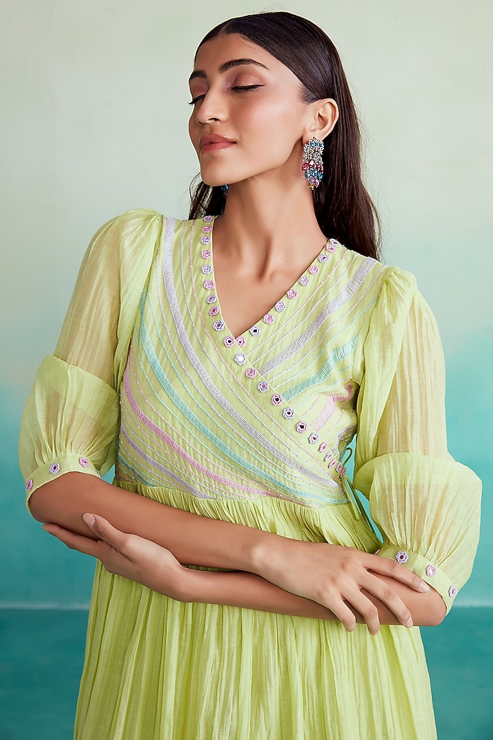 angrakha dress cutting Buy Exquisite WA260B Angrakha Side Cut Kali Kurta With Palazzo Online