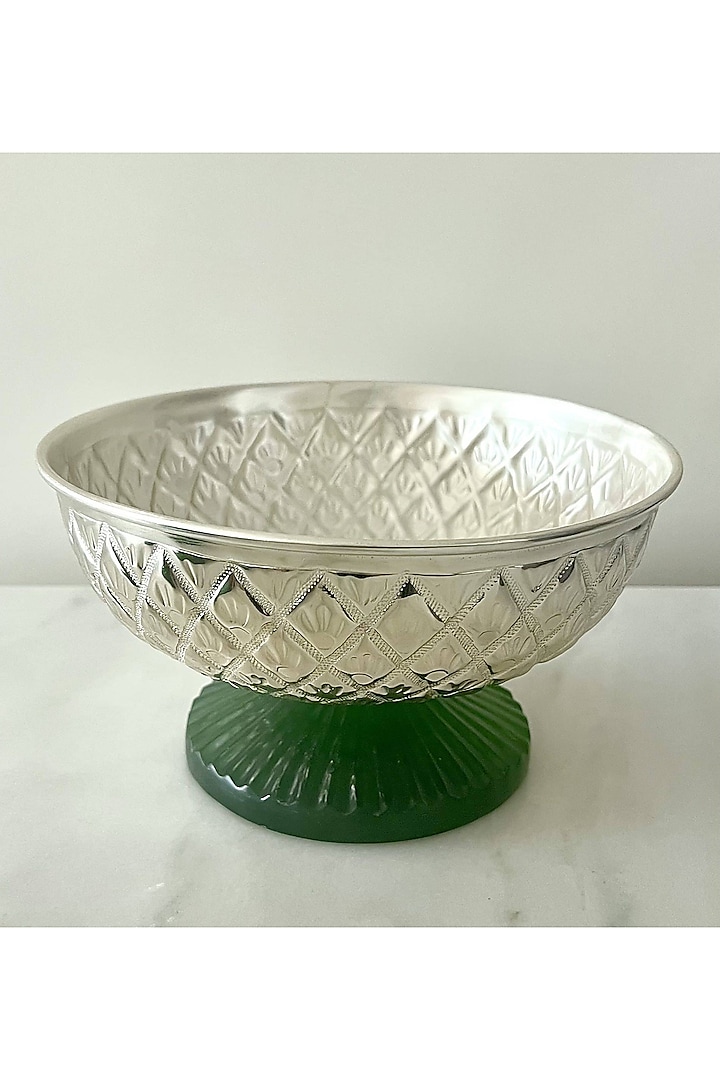 SIlver Metal Bowl by Treasured Occasions