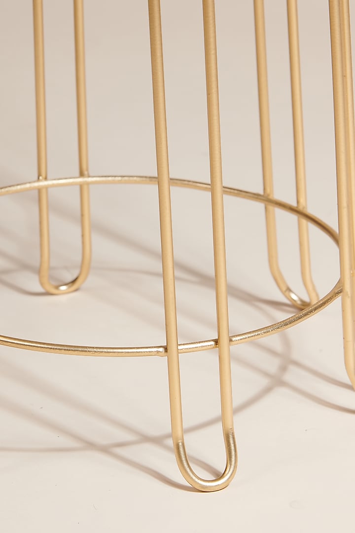 Matt Gold Metal Candle Stand & Planter (Set of 2) by Treasured Occasions at Pernia's Pop Up Shop