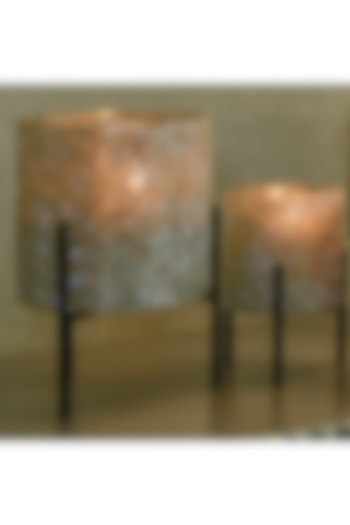 Silver Glitter Mosaic Glass & Metal Stand by Treasured Occasions at Pernia's Pop Up Shop