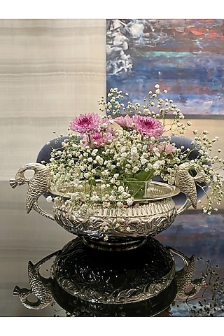 Silver Urli In Metal by Treasured Occasions