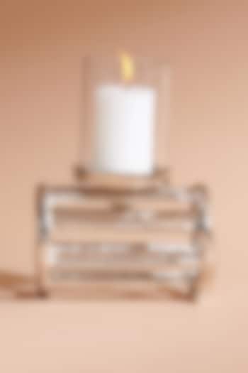Silver Glass Candle Holder by Treasured Occasions