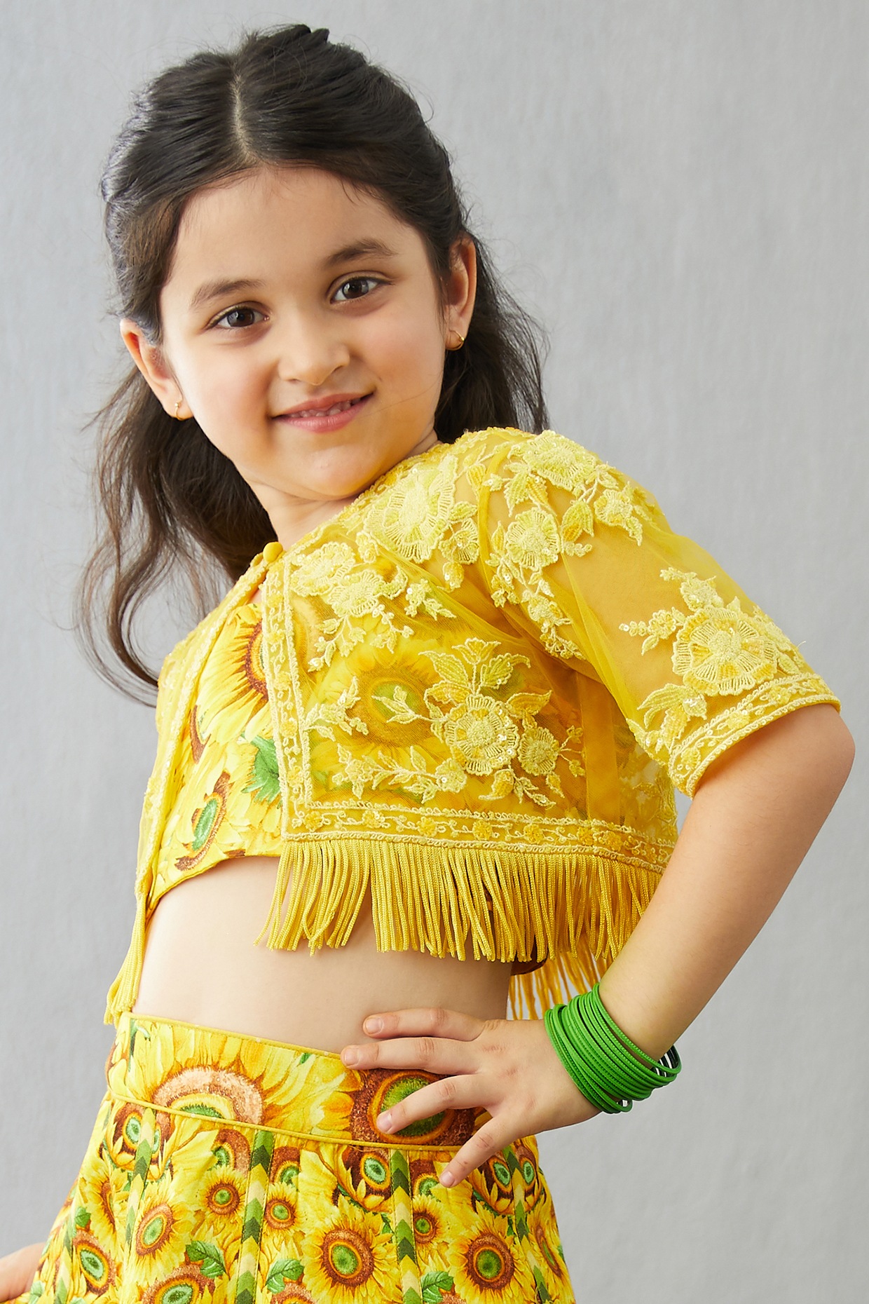 Buy Green & Red Ethnic Wear Sets for Girls by Aks Kids Online | Ajio.com