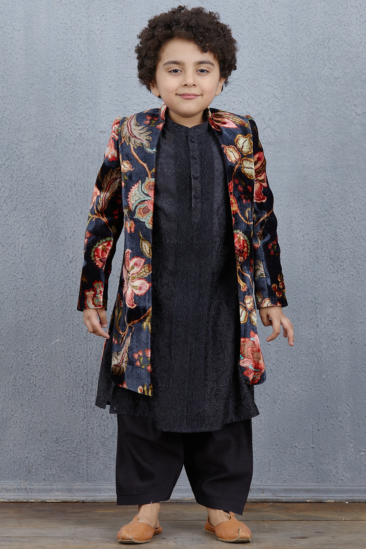 Boys kurta hotsell with jacket