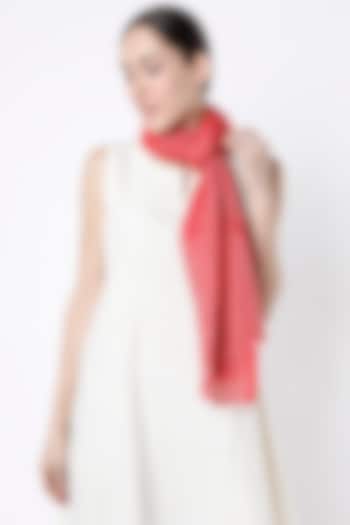 Carrot Red Pashmina Wrap by Tromboo