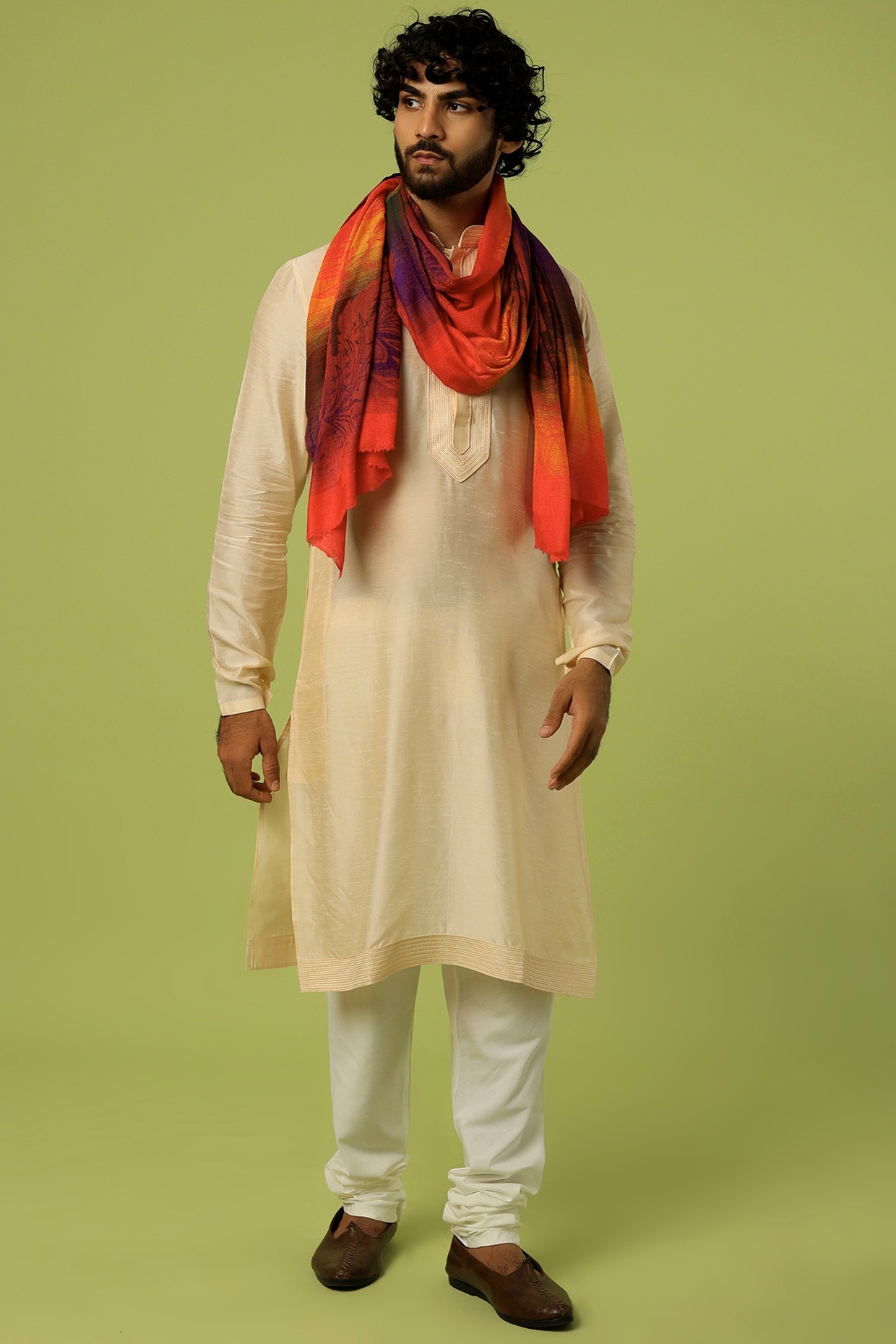 Men's stole discount for kurta pajama