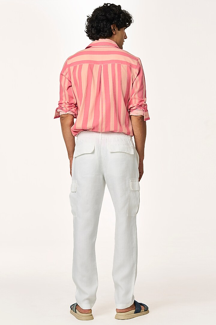 White Linen Pants by TERRA LUNA at Pernia's Pop Up Shop