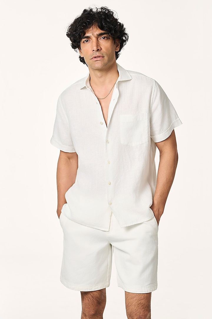 White Linen Shirt by TERRA LUNA