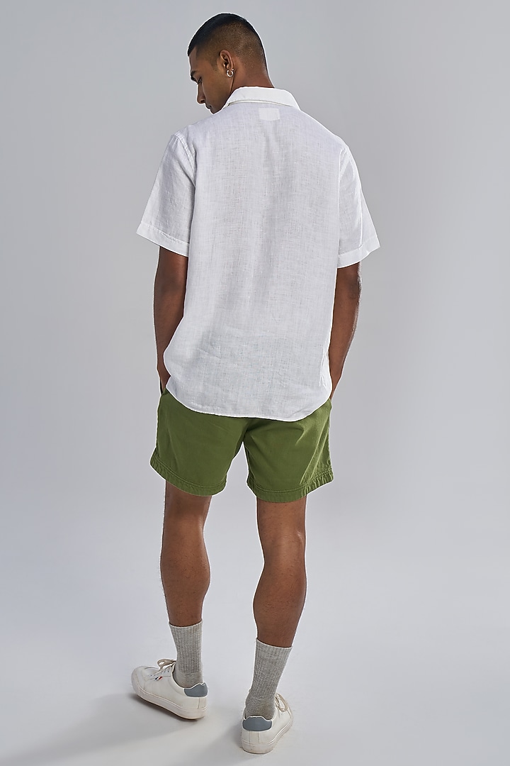 White Linen Summer Shirt by TERRA LUNA at Pernia's Pop Up Shop