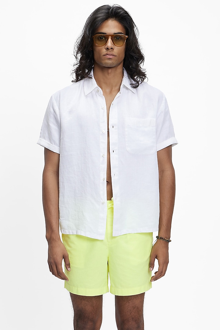 White Linen Shirt by TERRA LUNA