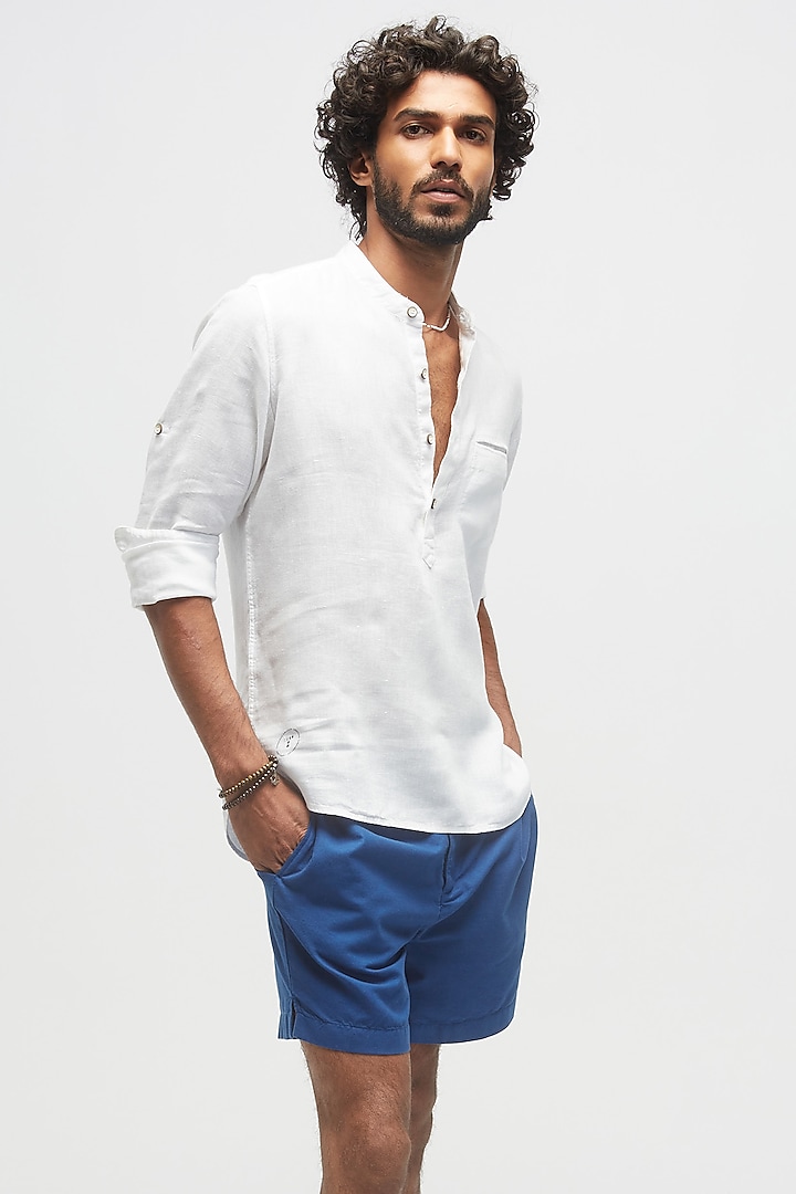 White Linen Shirt by TERRA LUNA