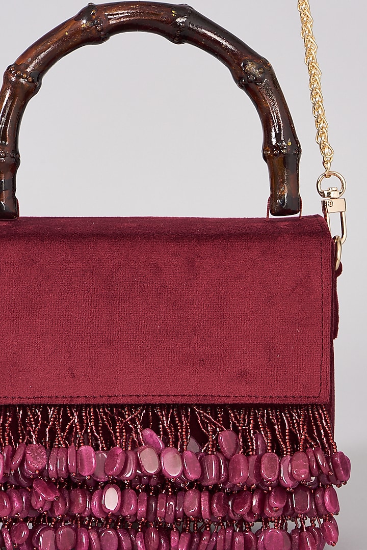 Ruby Micro Velvet Handbag by The Right Sided at Pernia's Pop Up Shop