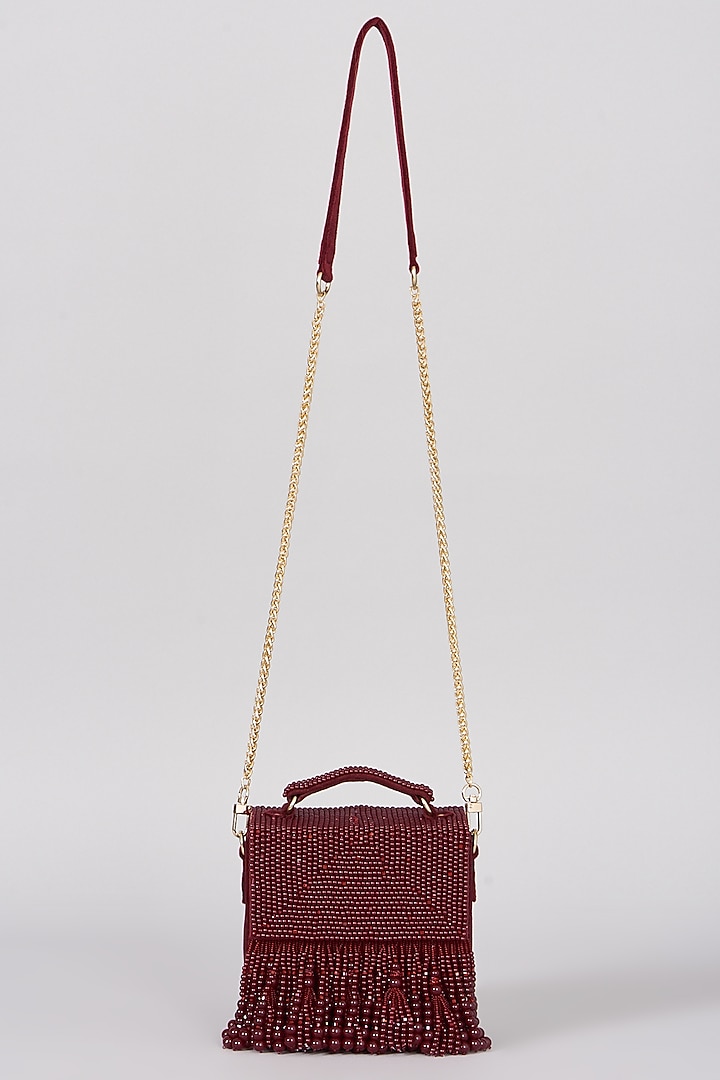 Ruby Velvet Handbag by The Right Sided