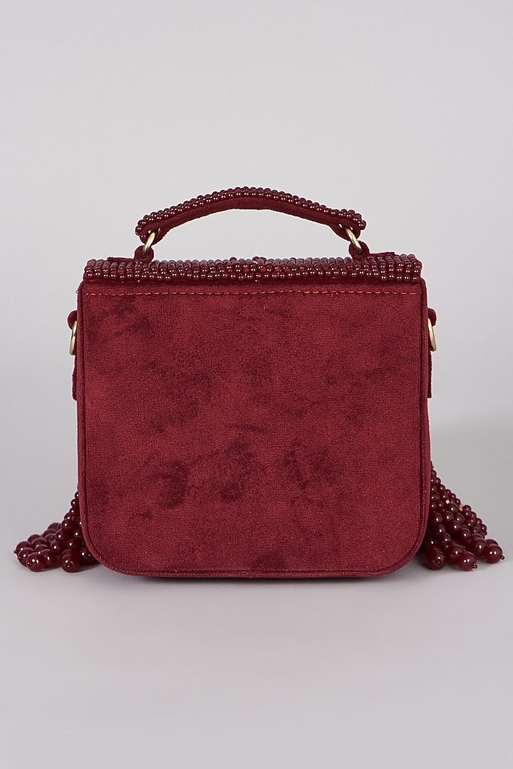Ruby Velvet Handbag by The Right Sided at Pernia's Pop Up Shop