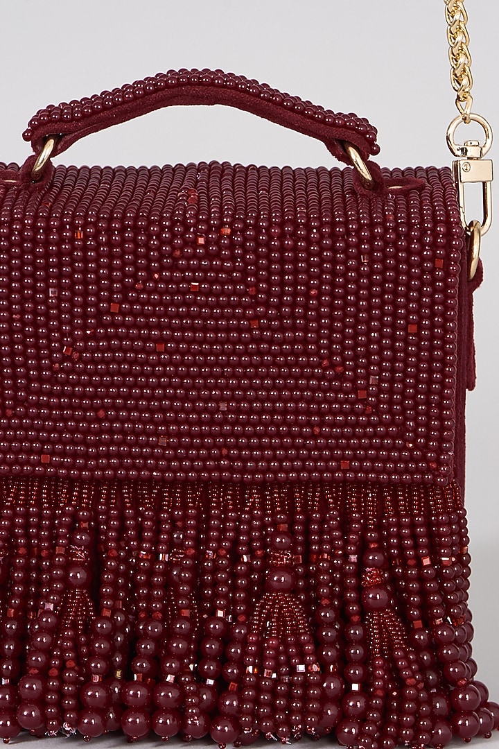Ruby Velvet Handbag by The Right Sided at Pernia's Pop Up Shop