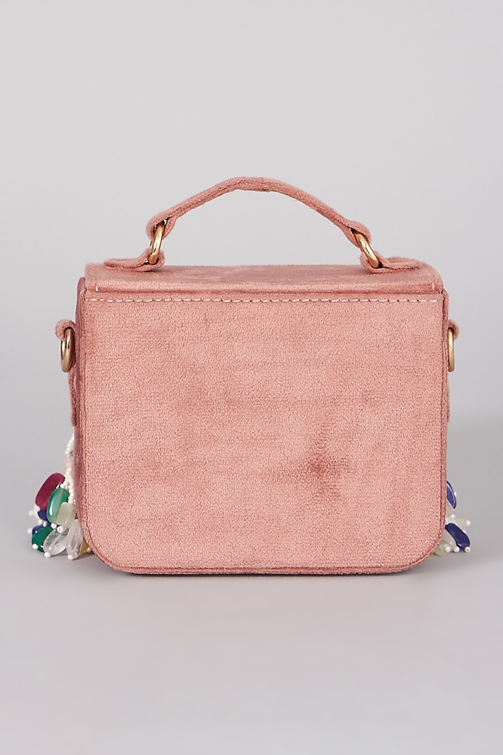 Dusty Pink Micro Velvet Handbag by The Right Sided at Pernia's Pop Up Shop