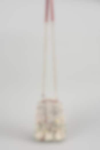 Blush Pink Micro Velvet & Suede Velvet Handbag by The Right Sided at Pernia's Pop Up Shop