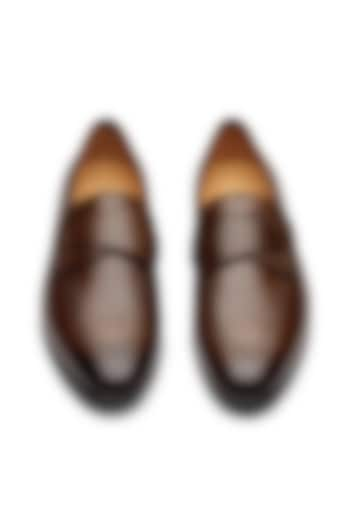 Brown Leather Loafers by TRUMPET