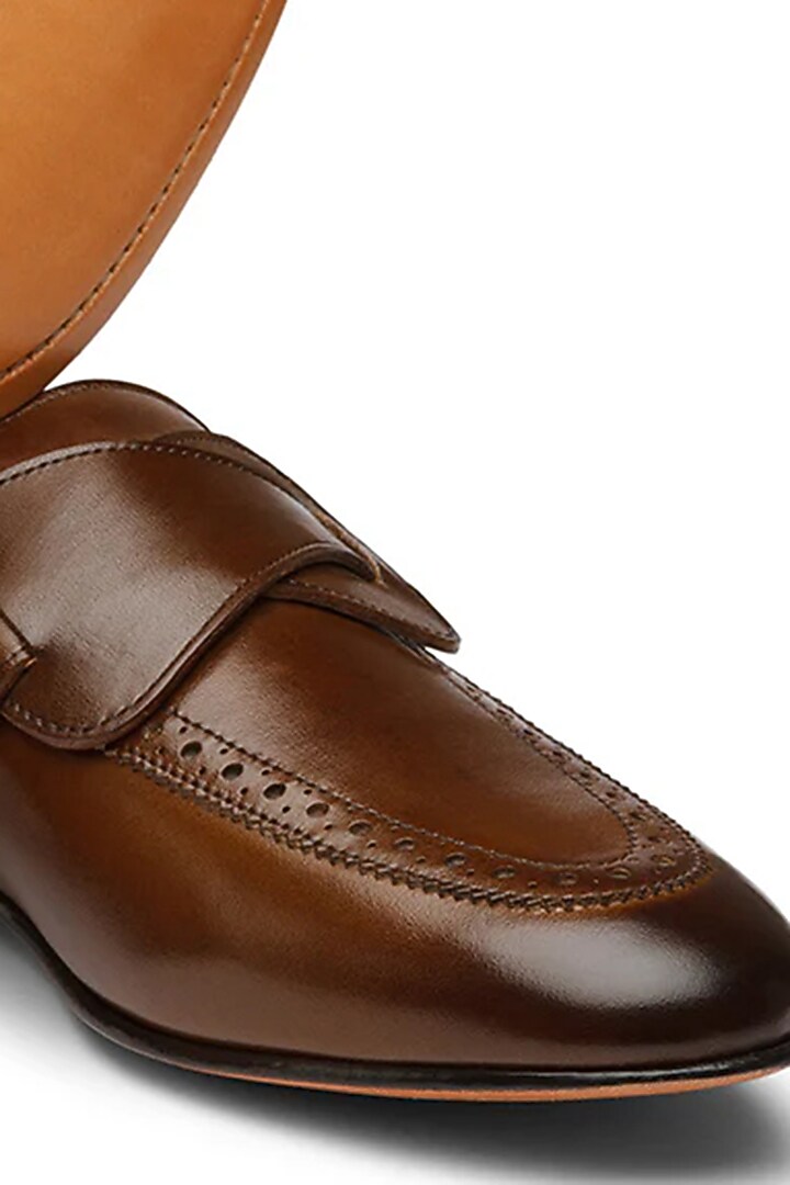 Brown Leather Loafers by TRUMPET at Pernia's Pop Up Shop