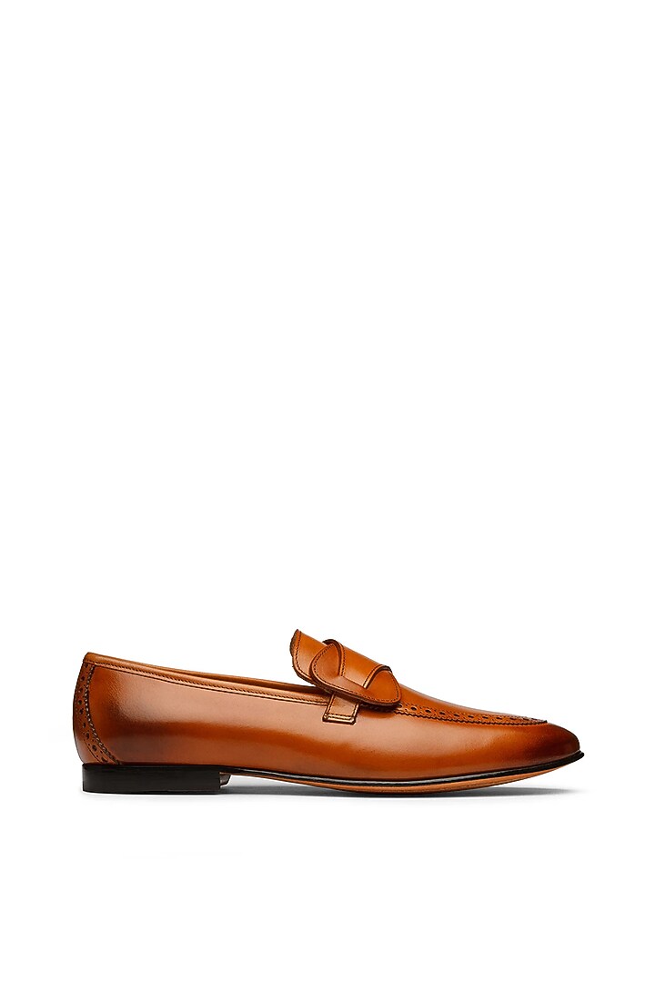 Brown Leather Loafers by TRUMPET at Pernia's Pop Up Shop