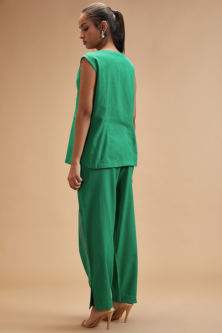 Green Handloom Cotton Top by theroverjournal at Pernia's Pop Up Shop