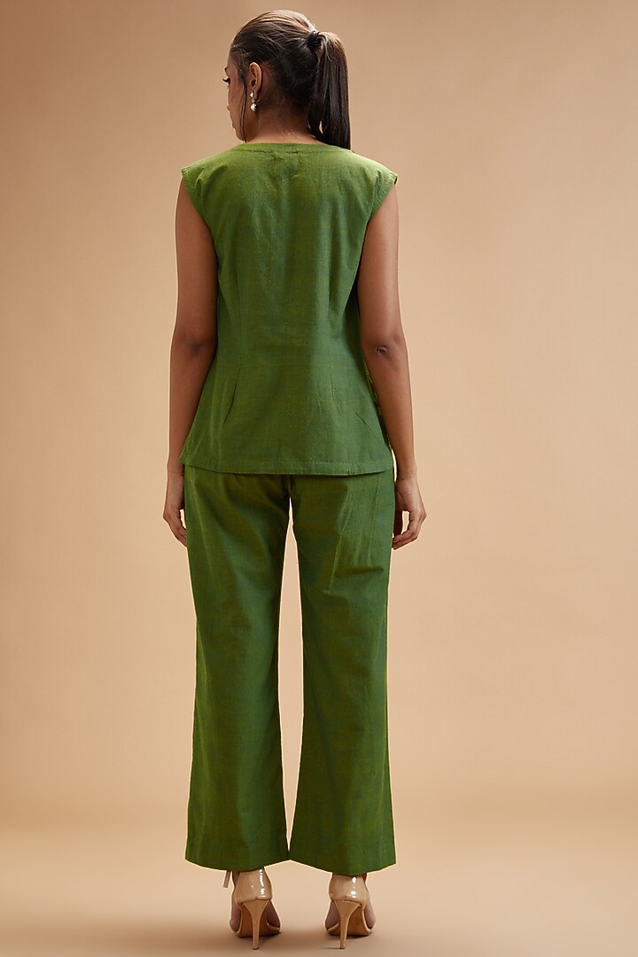 Green Handloom Cotton Top by theroverjournal at Pernia's Pop Up Shop