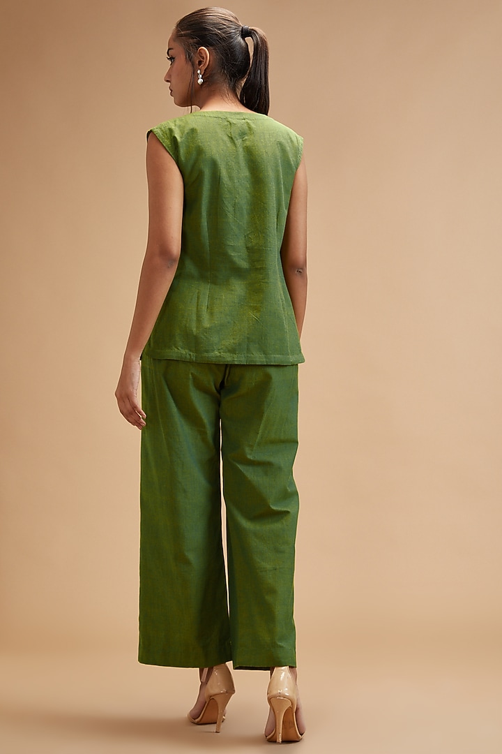 Green Handloom Cotton Culottes by theroverjournal at Pernia's Pop Up Shop