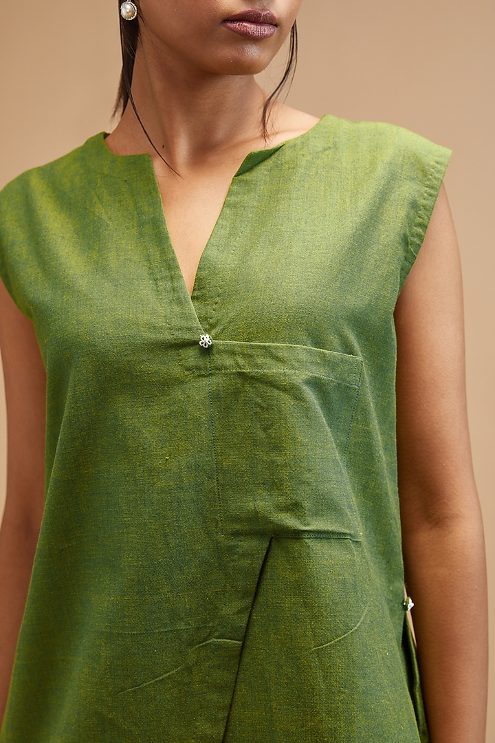 Green Handloom Cotton Culottes by theroverjournal at Pernia's Pop Up Shop