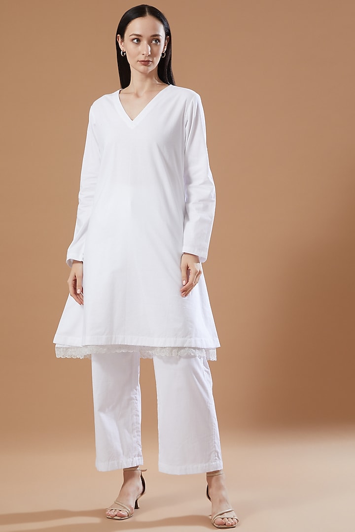 White Cotton Tunic by Theroverjournal