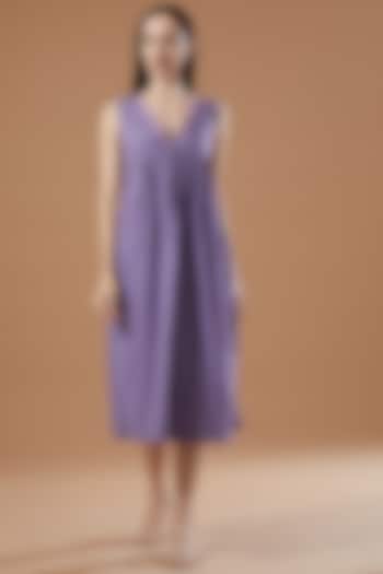 Lavender Cotton Dress by Theroverjournal